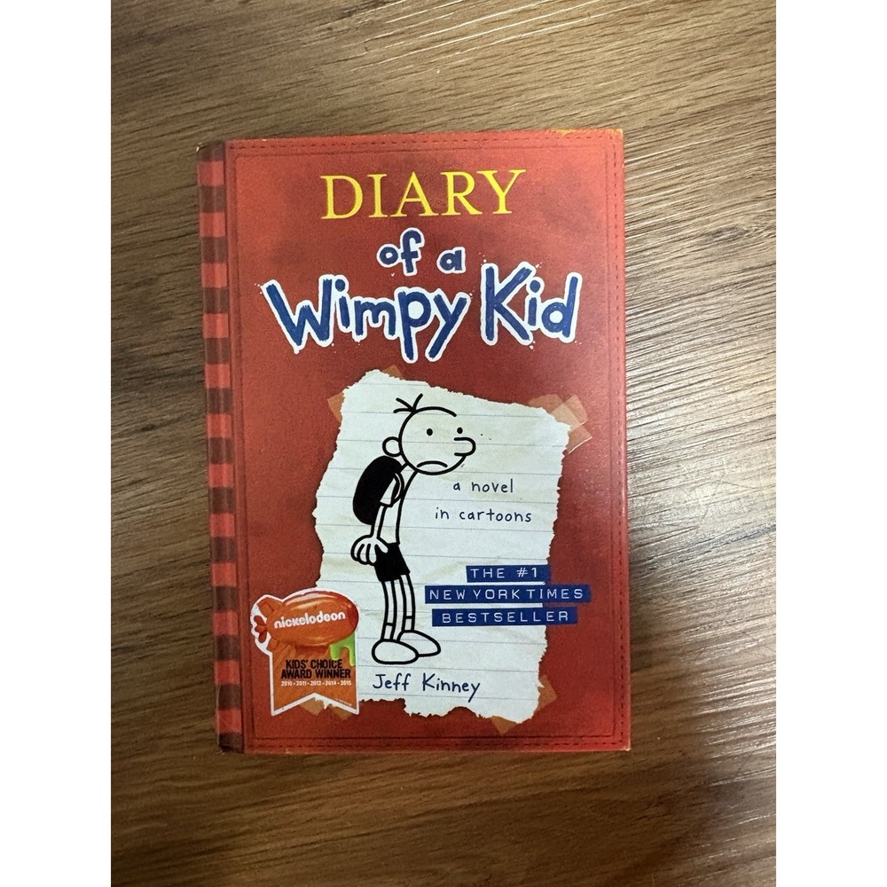 Diary of a Wimpy Kid Hardcover Book Jeff Kinney Nickelodeon Award Winner